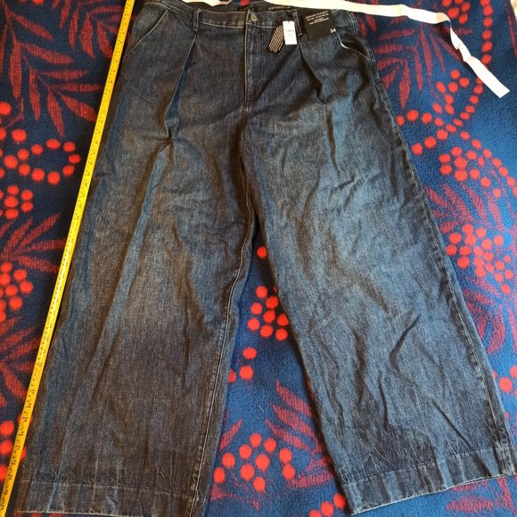 Banana Republic Jeans High-Rise Relaxed Wide Leg Size 34 - Picture 10 of 10